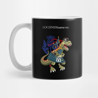 Clanosaurus Rex LOCHNESSsaurus rex Plaid Lochness Loch Ness Monster Scotland Ireland Family Tartan Mug